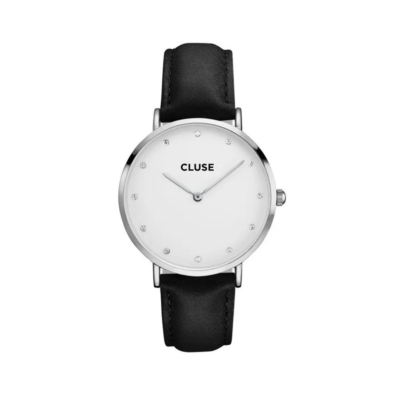 Dostępne od ręki Zegarek CLUSE La Bohéme Silver Stones/White Black Bonami