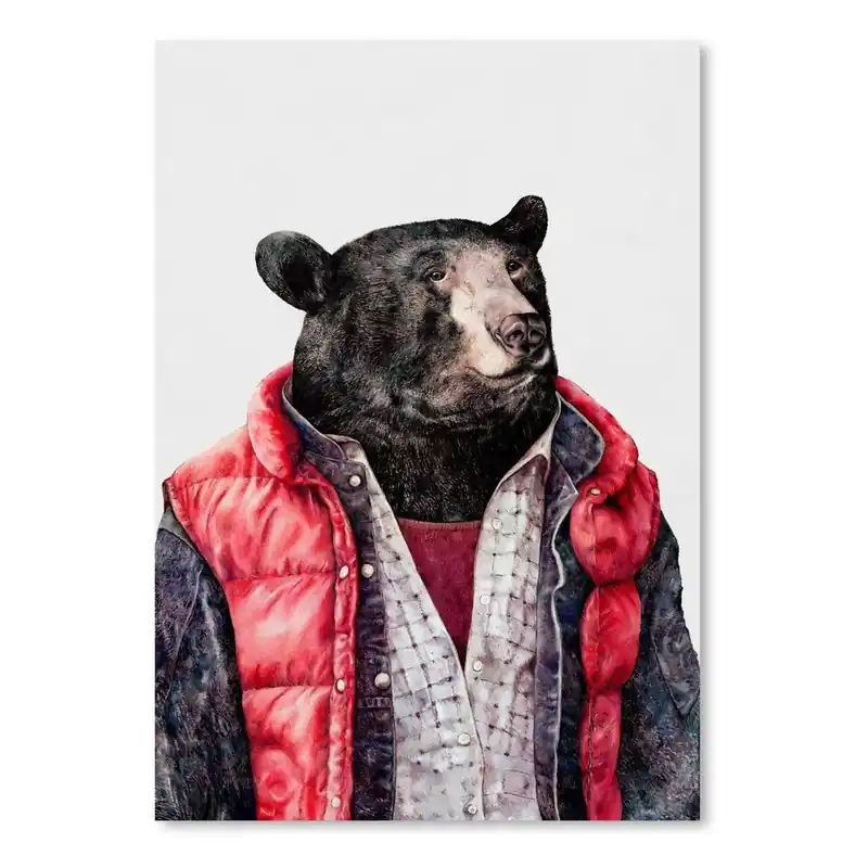 Plakat "Black Bear", 30x42 cm Bonami Premium