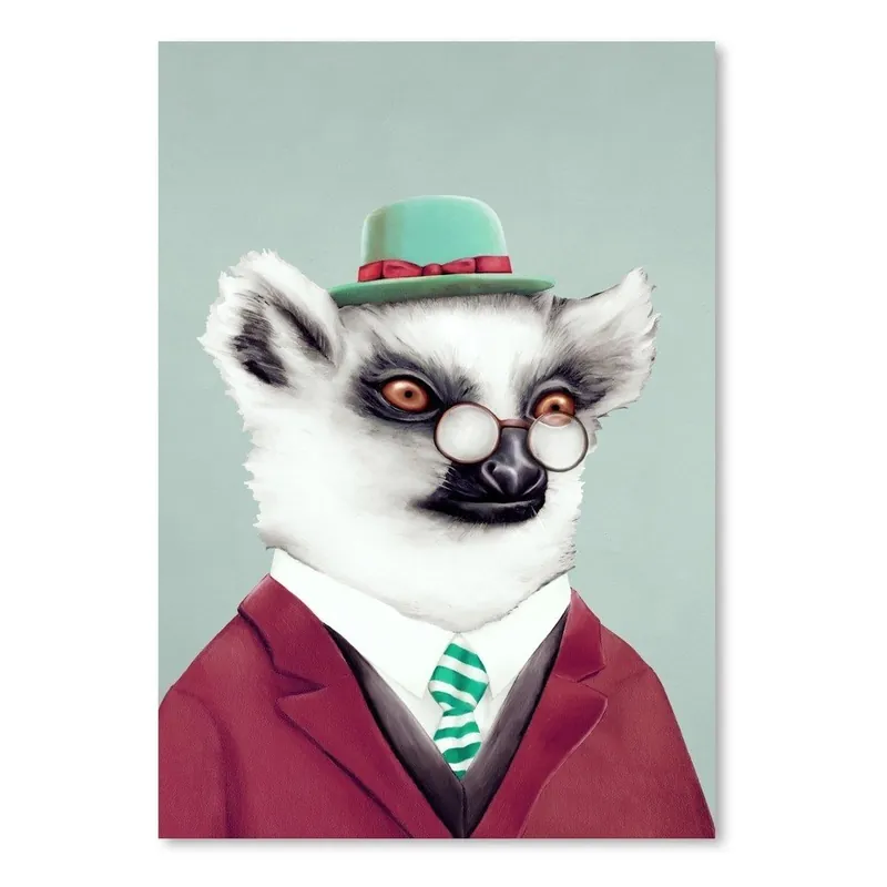 Hit cenowy Plakat "Lemur", 30x42 cm Bonami