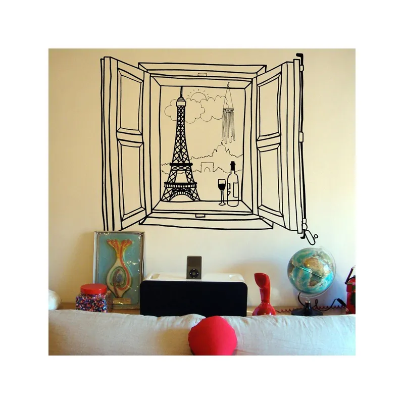 Kup online Naklejka Paris Window, 110x131 cm Bonami
