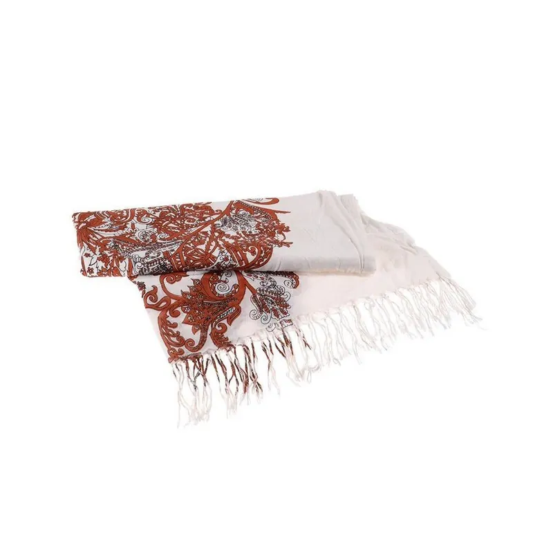 Oferta czasowa Dwustronny ręcznik plażowy BLE Inart 90x180 cm, biały Bonami