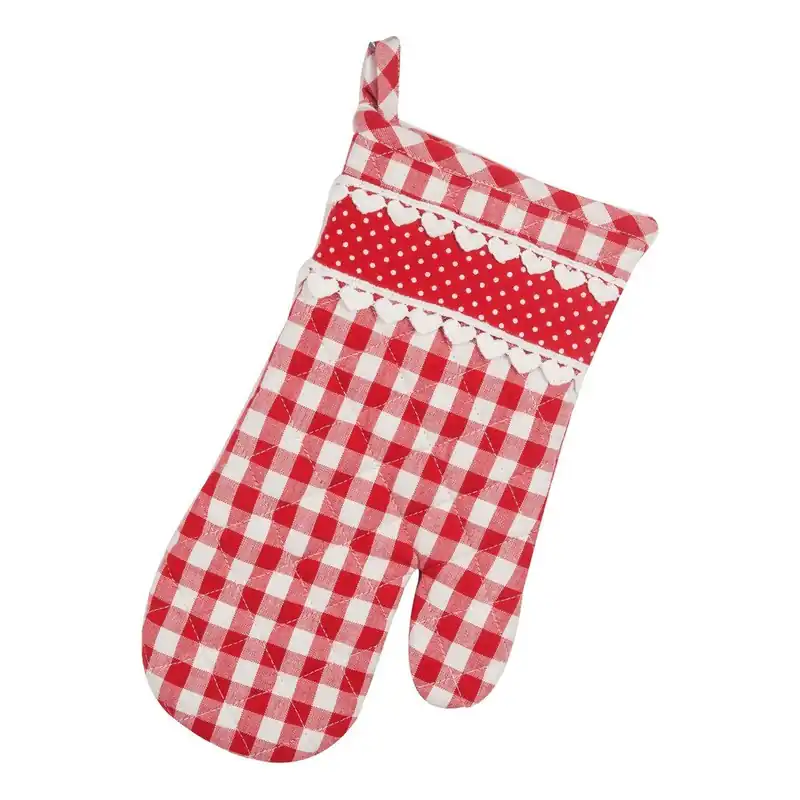 Promocja Rękawica kuchenna Basic Hearts, czerwona Bonami
