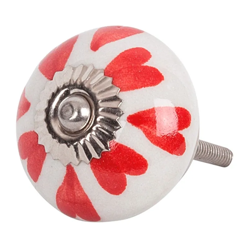 Ceramiczna gałka do mebli Red Hearts Bonami Tylko do końca tygodnia