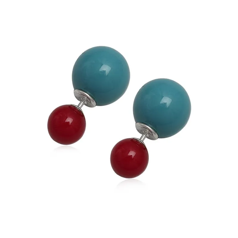 Okazja Kolczyki Double Pearl Red and Blue Bonami