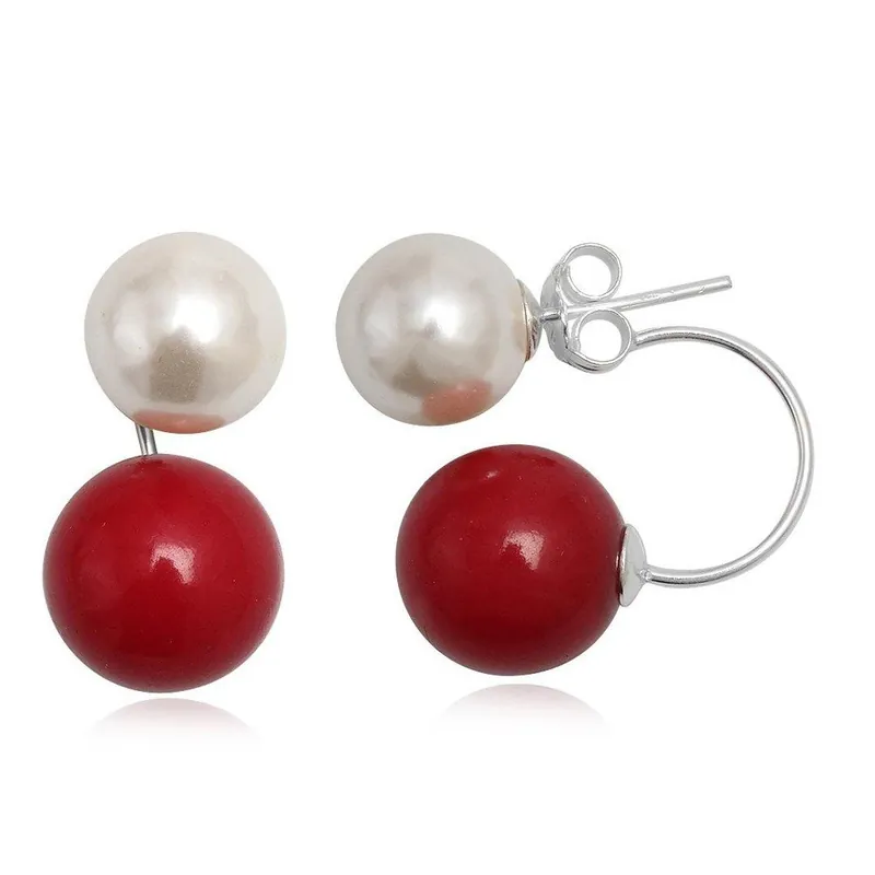 Kolczyki Two Pearls Red and White Bonami Sprawdź teraz