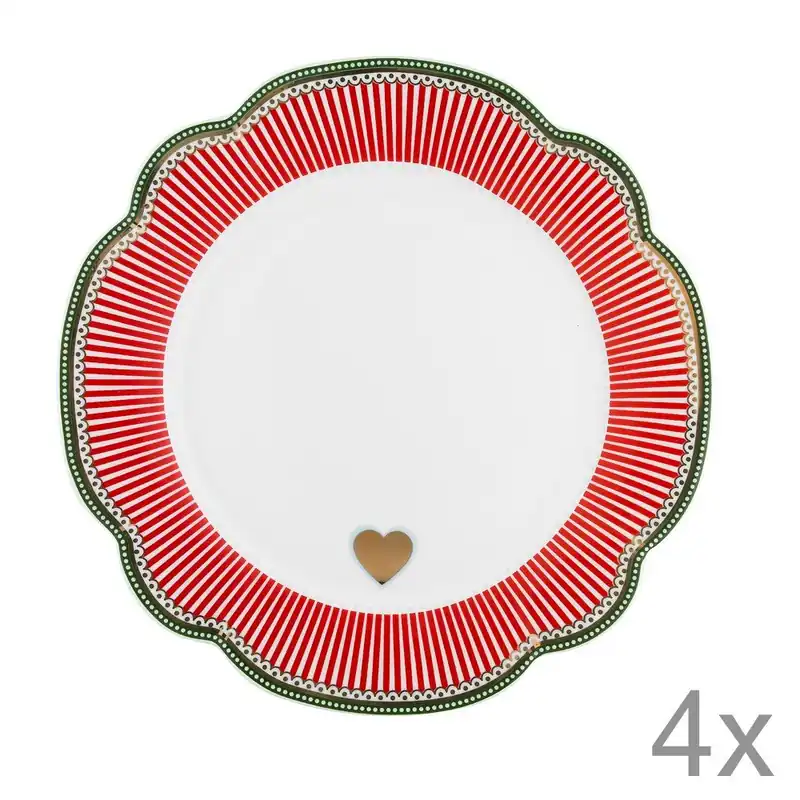 Ostatnia szansa Porcelanowy talerz Holiday Lisbeth Dahl, 24 cm, 4 szt. Bonami
