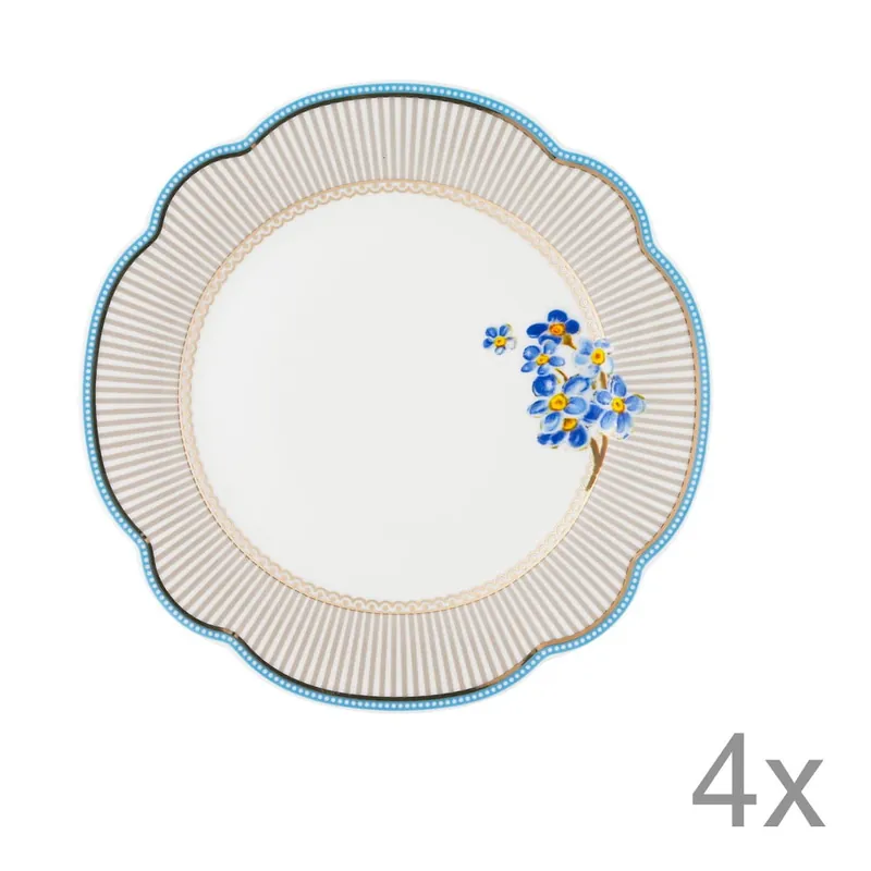 Nowość Porcelanowy talerz Beach Lisbeth Dahl, 19 cm, 4 szt. Bonami