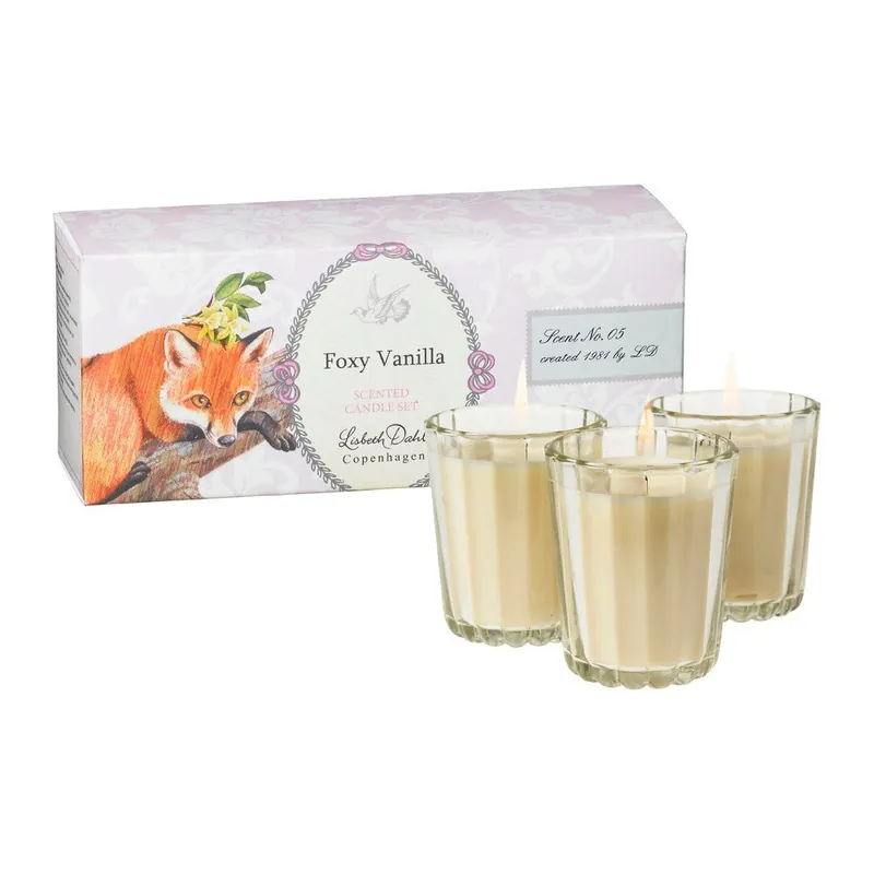 Zestaw 3 świeczek zapachowych Foxy Vanilla Lisbeth Dahl Bonami Rabat