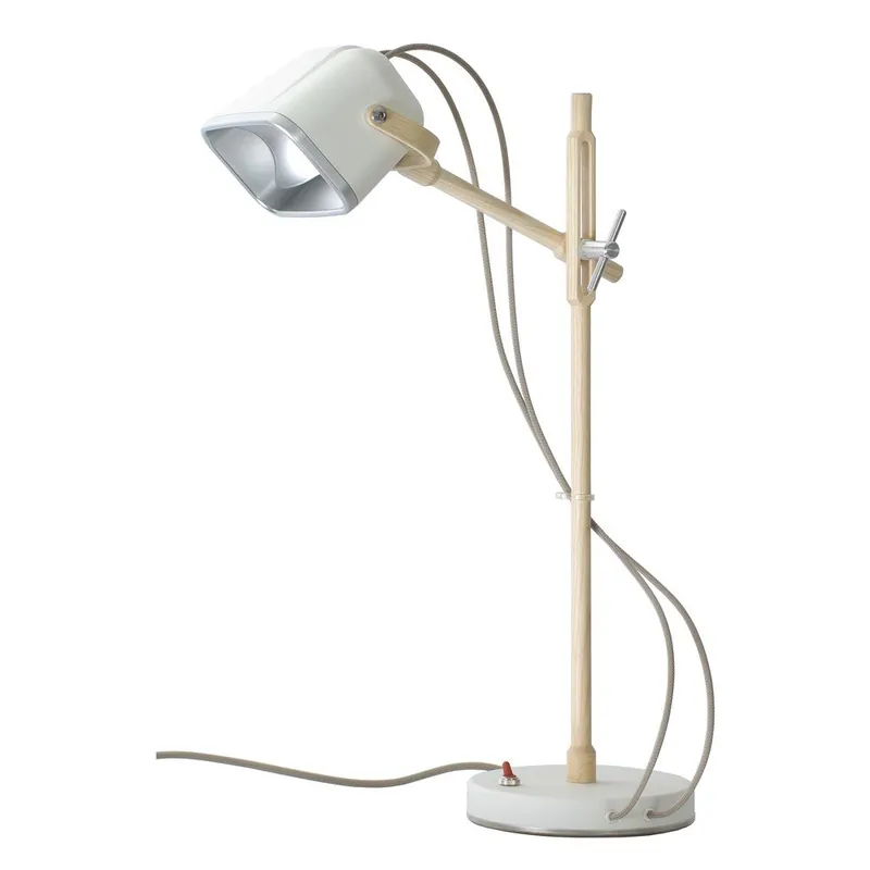 Lampa stołowa Mob Wood, biała Bonami Obniżka ceny