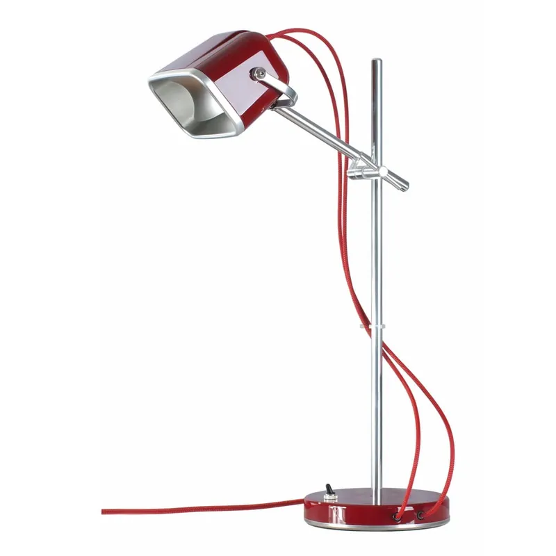 Lampa stołowa Mob, czerwona Bonami Oferta