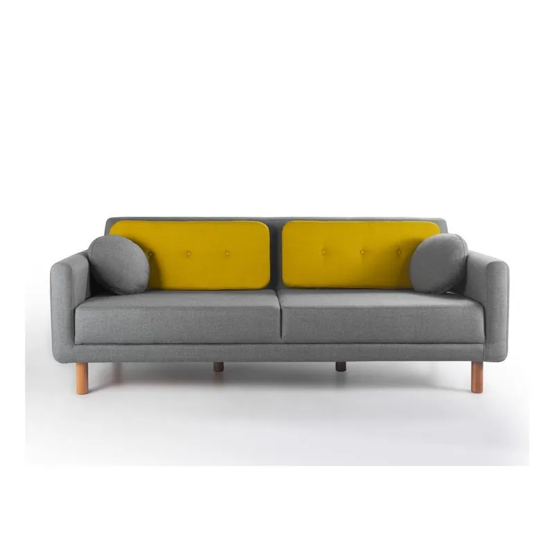 Super okazja Rozkładana sofa Bubi Grey/Mustard Bonami