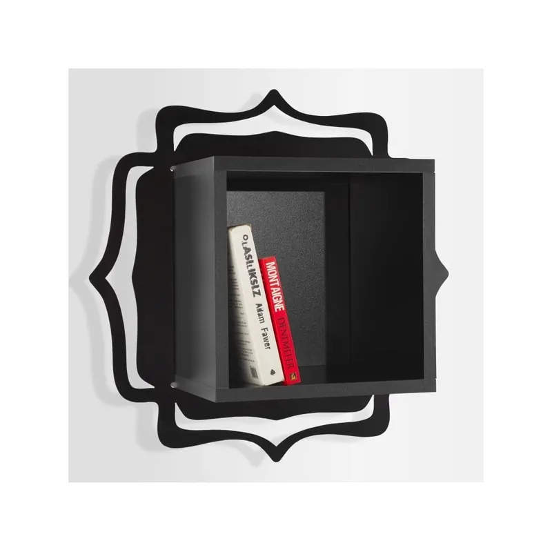 Nowy Półka wisząca Ottoman Black/Black Bonami
