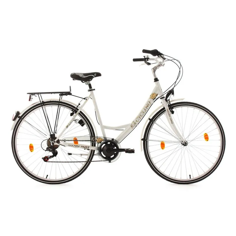 Damski rower City Bike Golden Times White, 28", wysokość ramy 46 cm Bonami Rabat