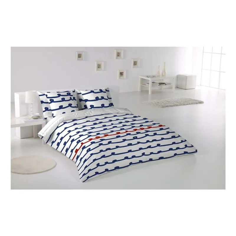 Pościel Script Navy, 240x220 cm Bonami Niska cena