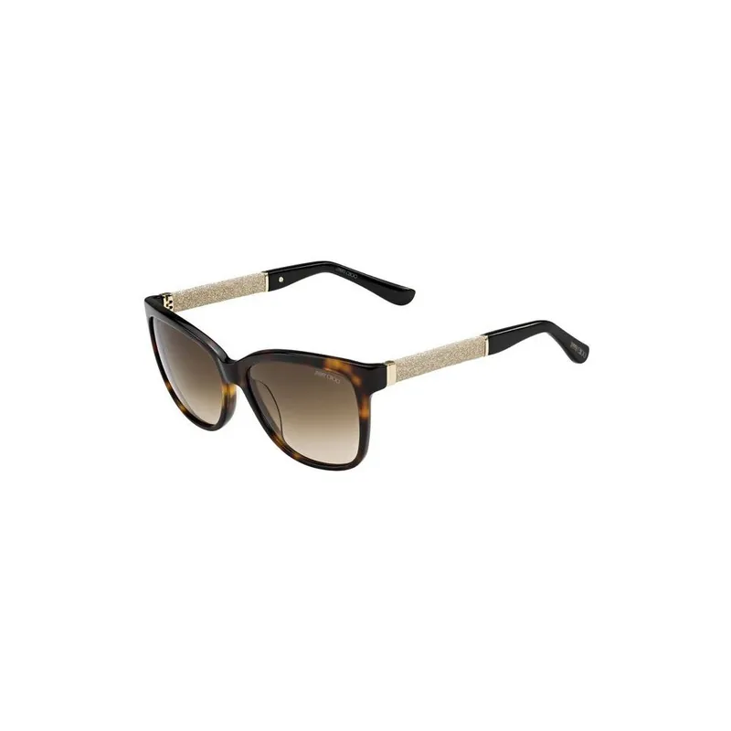 Kup teraz Okulary przeciwsłoneczne Jimmy Choo Cora Leopard Glitter/Brown Bonami