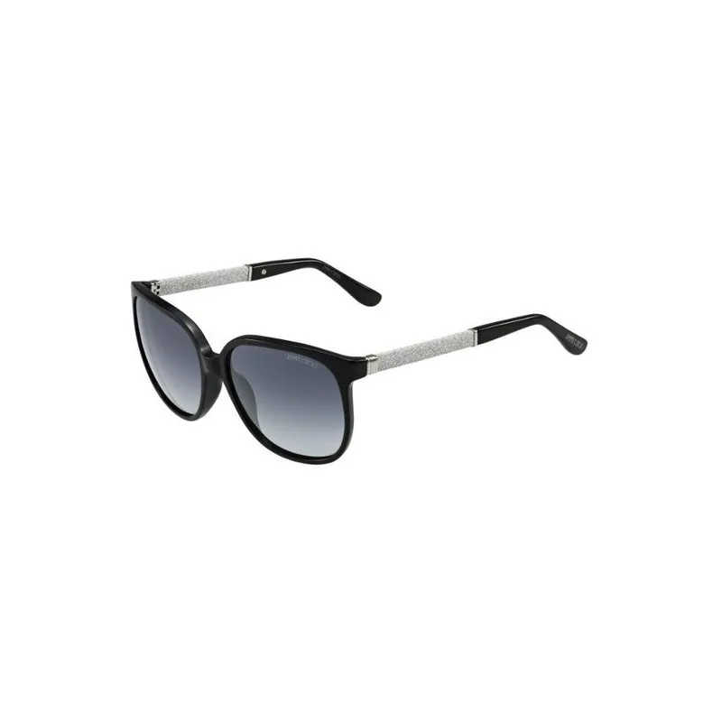 Okulary przeciwsłoneczne Jimmy Choo Paula Black Glitter/Grey Bonami Popularny