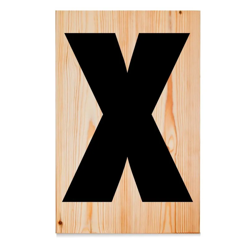 Oferta Drewniana tabliczka Letters X Bonami