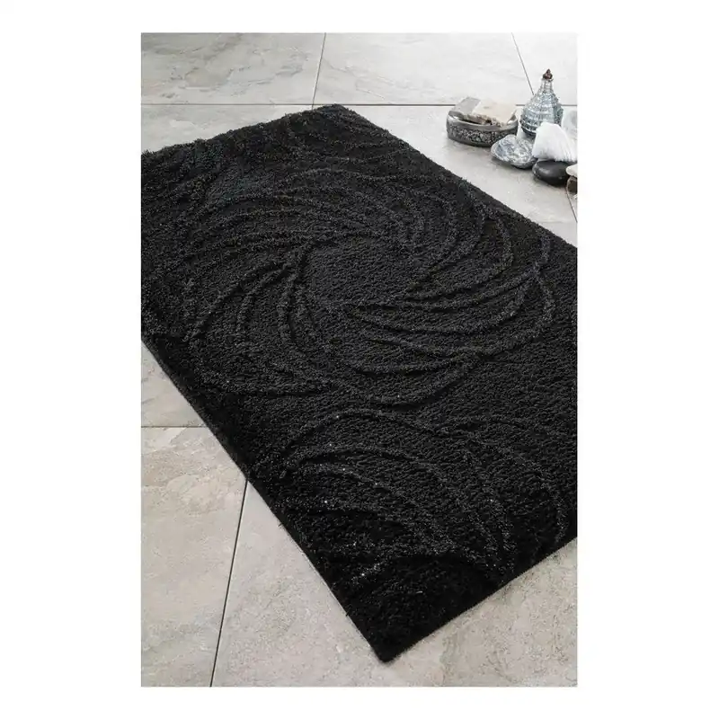 Dywanik łazienkowy Alara Black, 60x100 cm Bonami Do wyczerpania zapasów