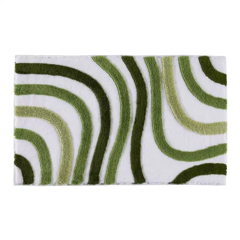 Bezpieczna płatność Dywanik łazienkowy Sardes Green, 60x100 cm Bonami