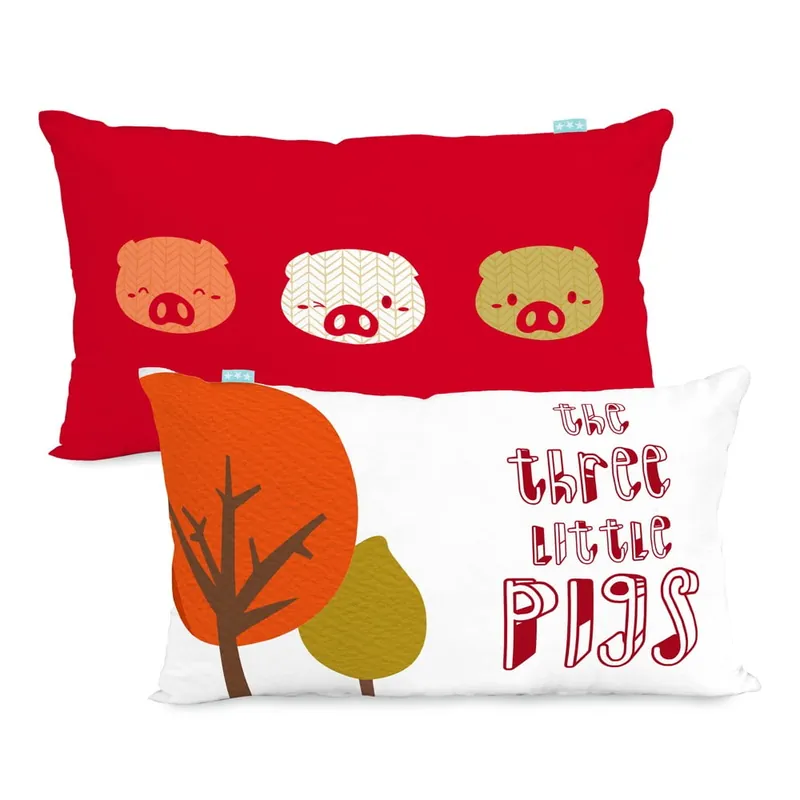 Dwustronna poszewka bawełniana na poduszkę Mr. Fox Little Pigs, 50x30 cm Bonami Szybka dostawa