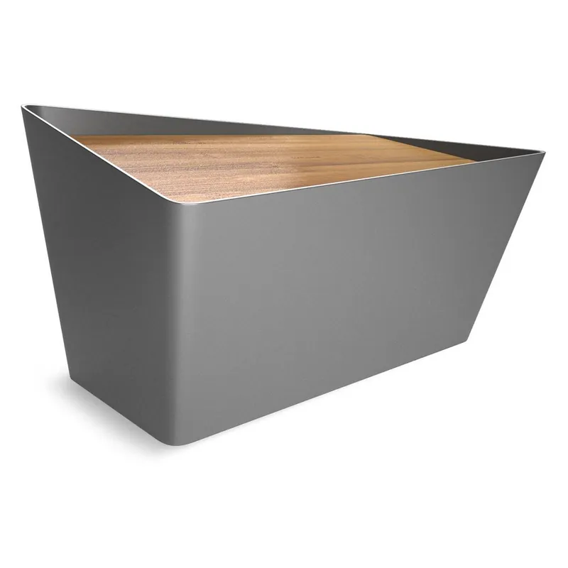 Chlebak z deską do krojenia Bread Bin, szary Bonami Dodaj do koszyka