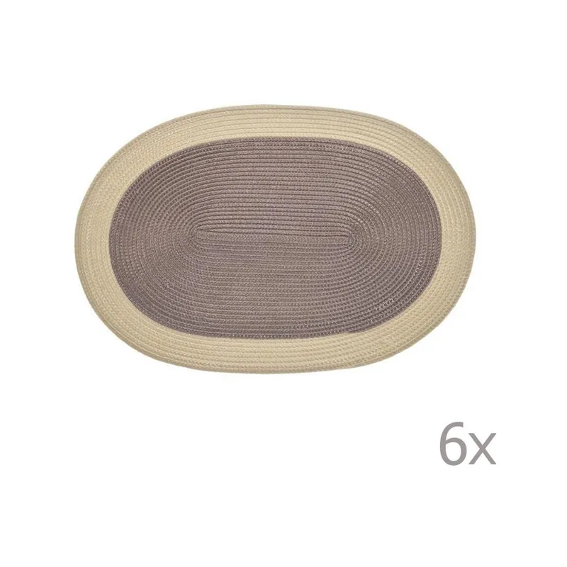 Komplet 6 mat stołowych In Brown Bonami Bestseller