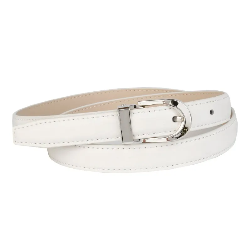 Łatwy zwrot Pasek skórzany damski 13T90 White, 80 cm Bonami