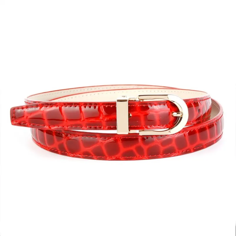 Hit cenowy Pasek skórzany damski 434R Red, 90 cm Bonami