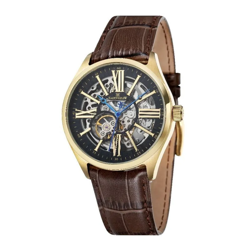 Oferta czasowa Zegarek męski Thomas Earnshaw Brown/Gold Bonami