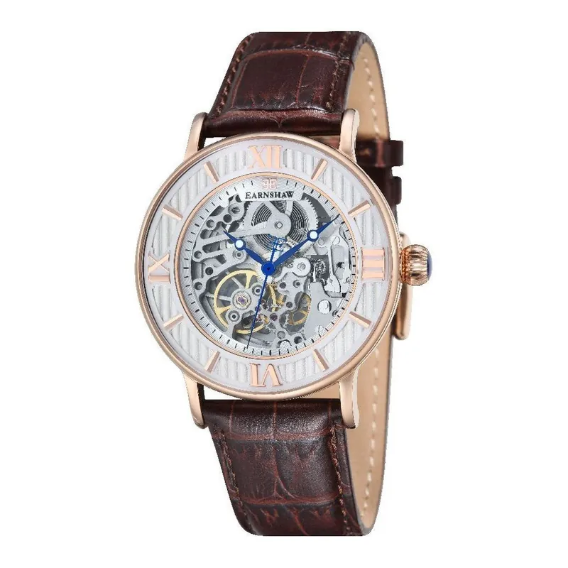 Hit cenowy Zegarek męski Thomas Earnshaw Rose Gold/Brown Bonami