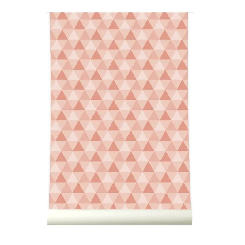 Dodaj do koszyka Tapeta Triangles Pink Bonami