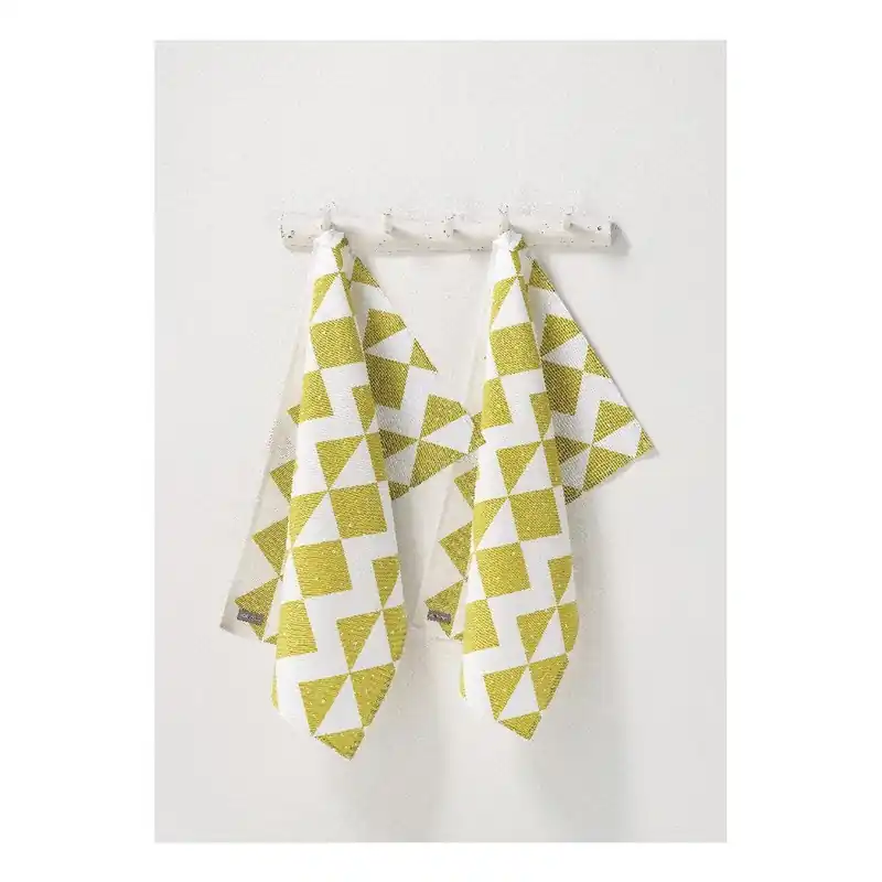 Zestaw ścierek Zigzag Mustard Bonami Nowość