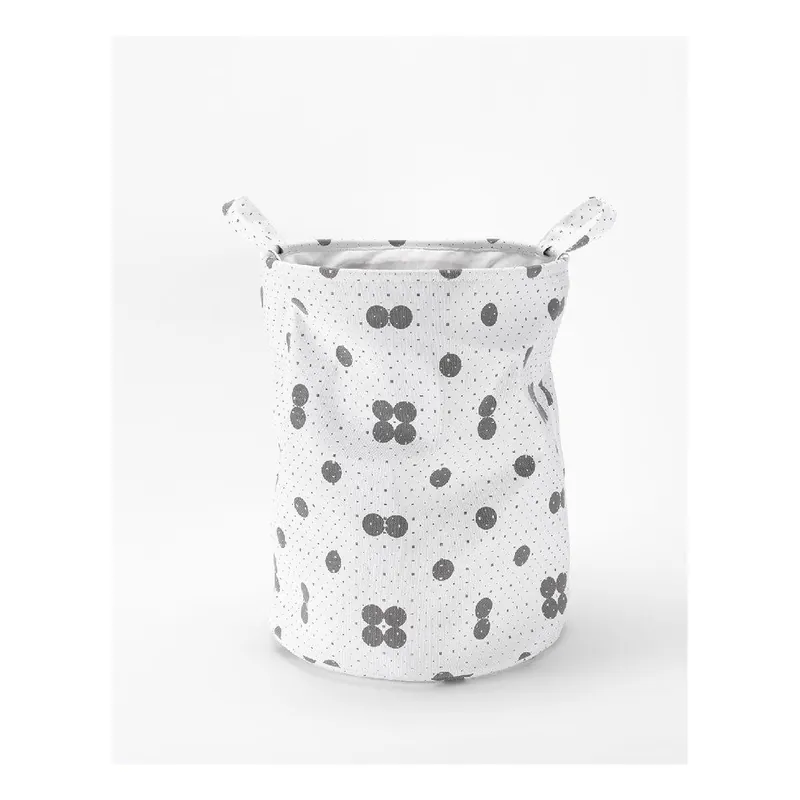 Kosz z materiału Dots Grey Bonami Hit cenowy