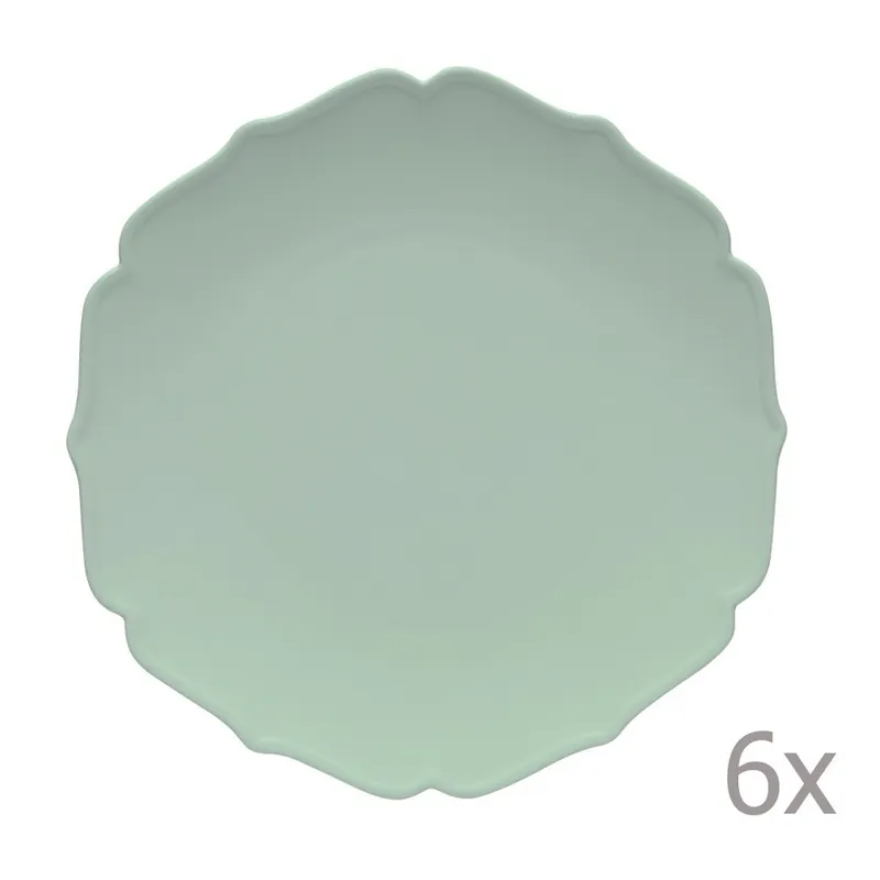 Nowość Zestaw 6 talerzy Glamour Azzurro Bonami