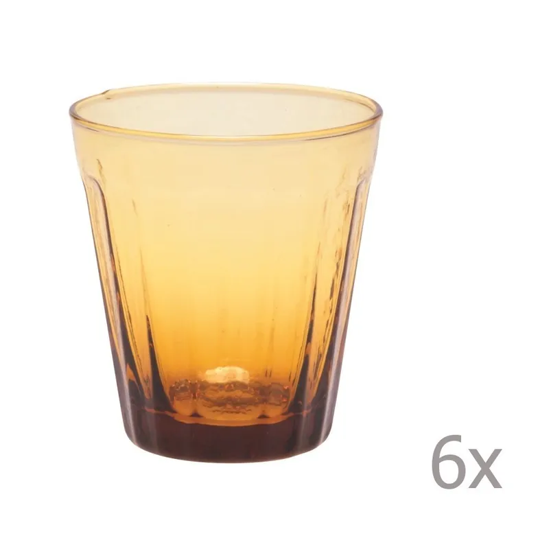Dostępne od ręki Zestaw 6 szklanek na wino Lucca Honey, 180 ml Bonami