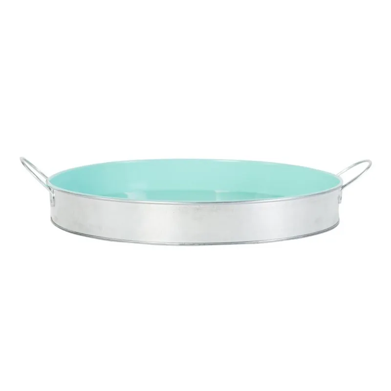 Metalowa taca Navigate Teal, średnica 44 cm Bonami Do wyczerpania zapasów