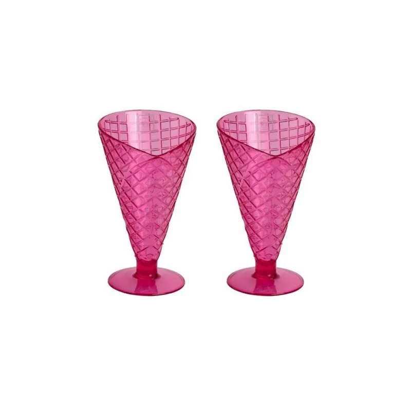 Darmowy zwrot Zestaw 2 pucharków Sundae Pink Bonami