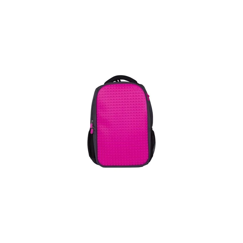 Premium Plecak studencki Pixelbag, szary/fuksja Bonami