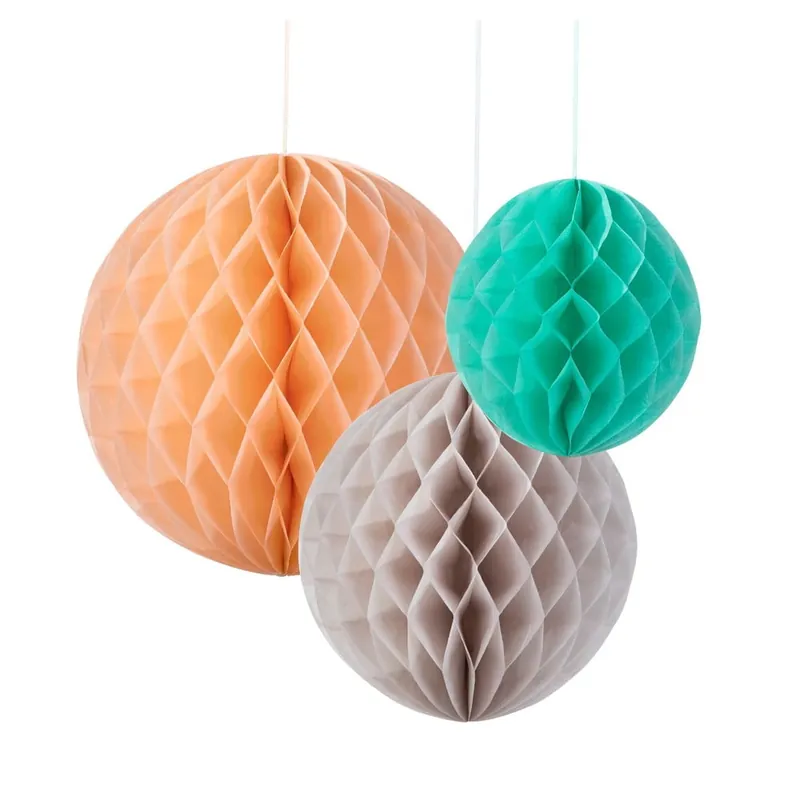 Zamów teraz Dekoracje papierowe Honeybomb Silk, 3 szt. Bonami
