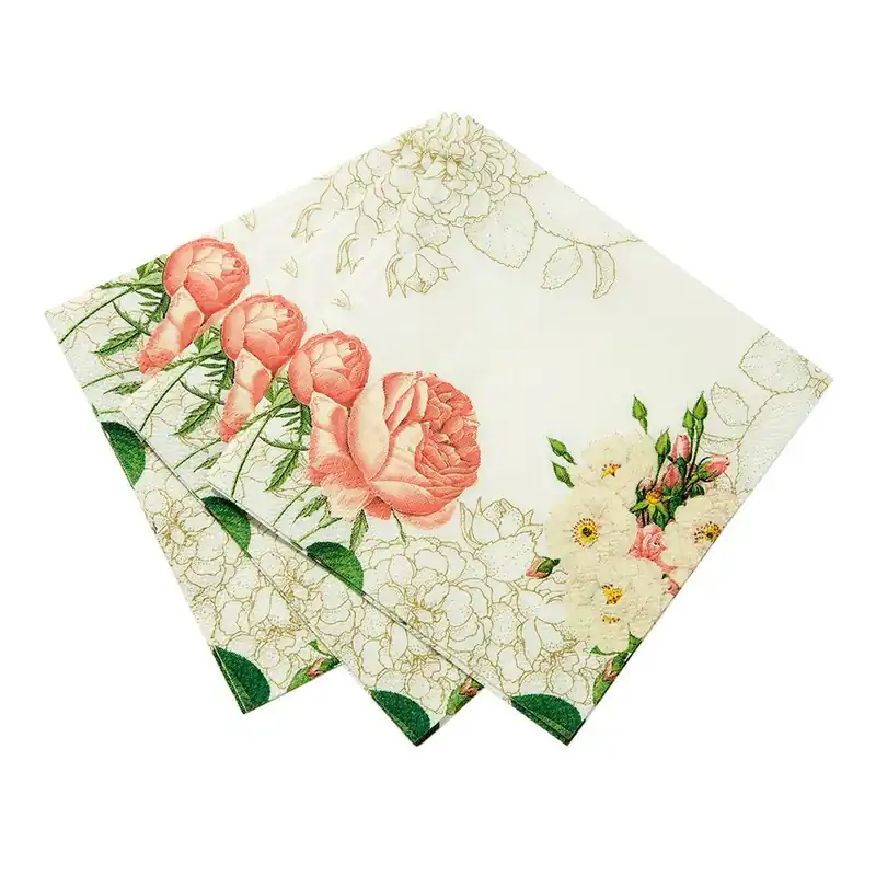 Bezpieczne zakupy Komplet 20 serwetek papierowych Flowers Bonami