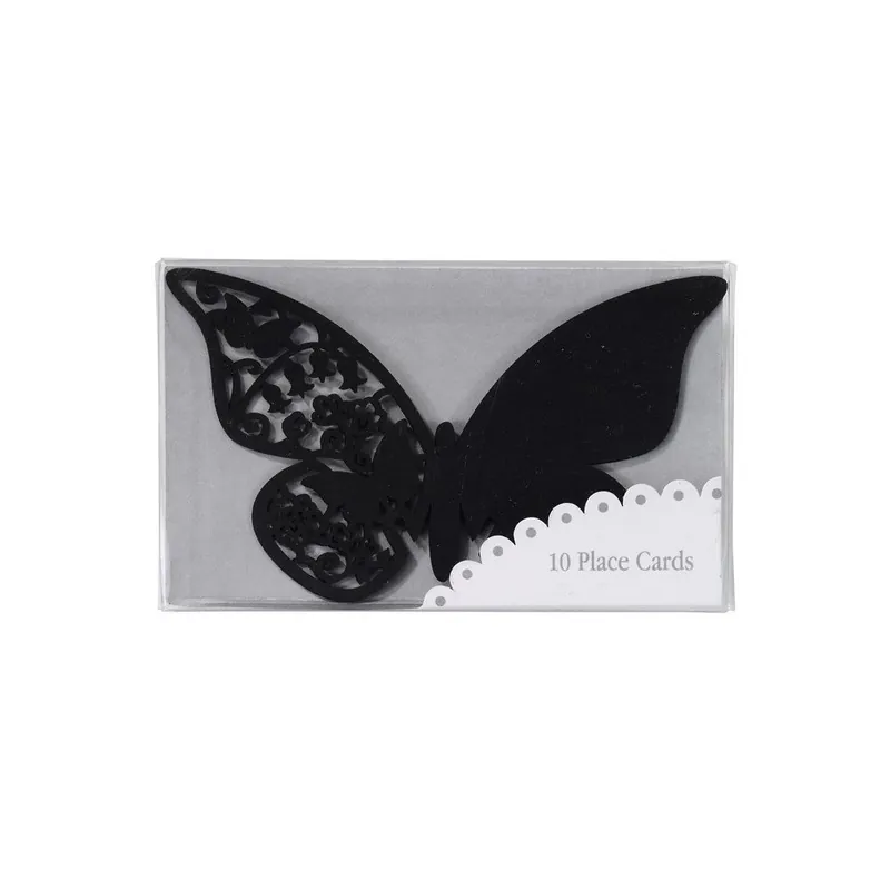 Komplet 10 znaczników/winietek Butterflies, czarny Bonami Wyjątkowa oferta