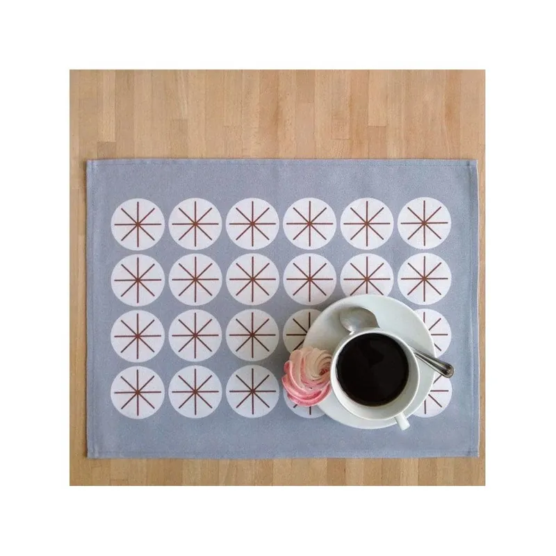 Wyjątkowa oferta Zestaw 4 mat stołowych Stars Gray, 45x35 cm Bonami