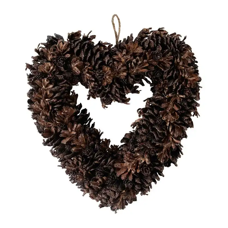 Ciemnobrązowy wieniec naturalny Côté Table Heart Alfe Bonami Hit sprzedaży