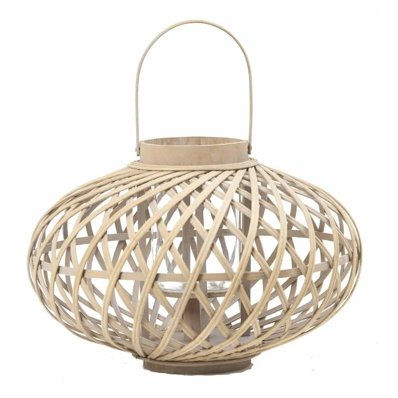 Lampion z bambusa Speedtsberg Mia, wysokość 27 cm Bonami Zniżka