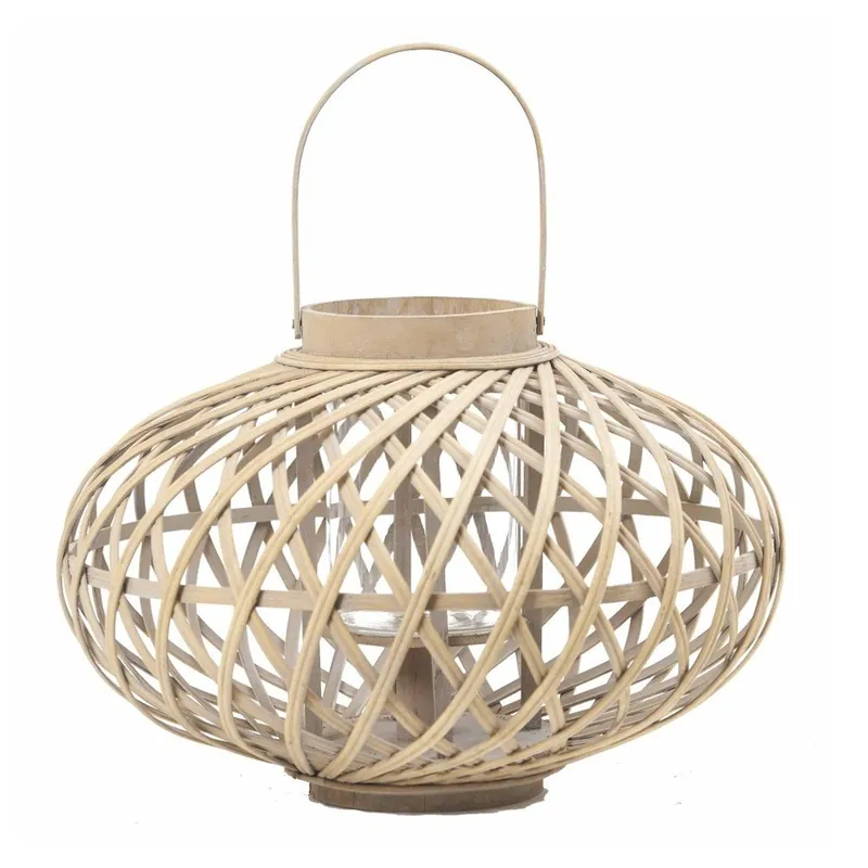 Lampion z bambusa Speedtsberg Mia, wysokość 30 cm Bonami Zniżka