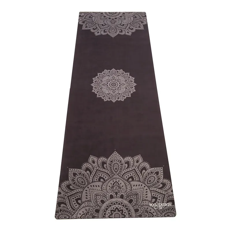 Taniej Czarna mata do jogi Yoga Design Lab Travel Mat Mandala Black, 900 g Bonami