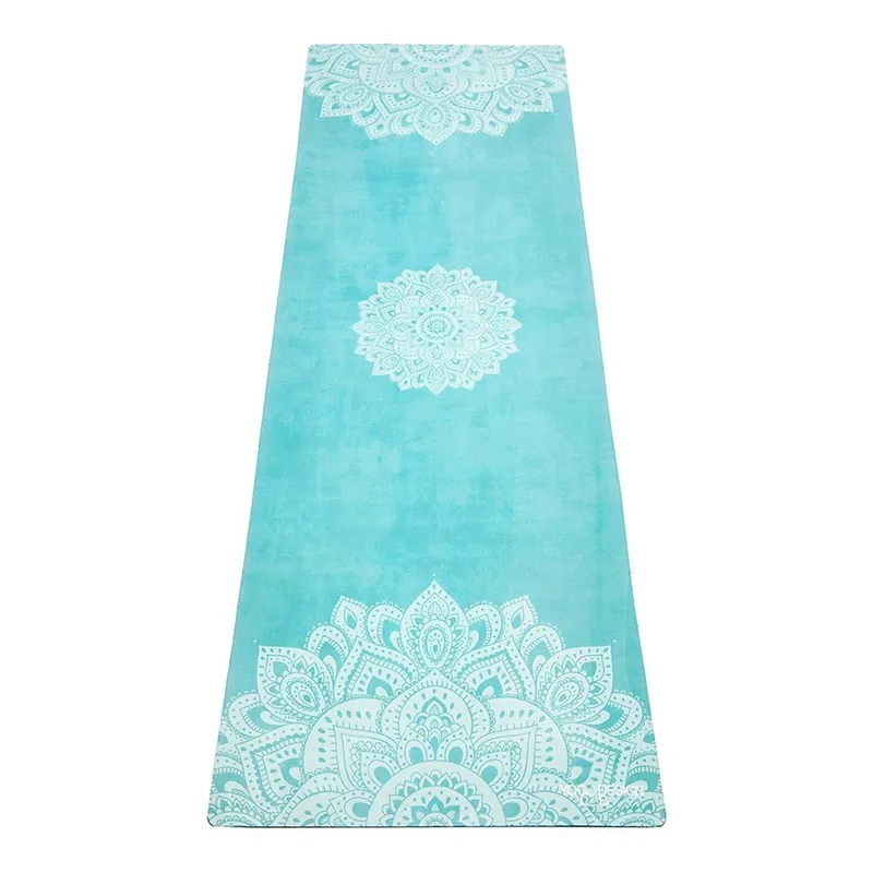 Oferta czasowa Turkusowa mata do jogi Yoga Design Lab Travel Mat Mandala, 900 g Bonami