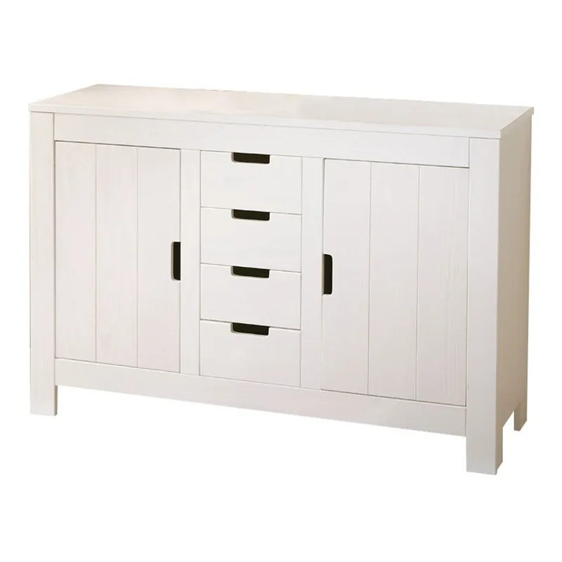 Biała drewniana komoda 2-drzwiowa 13Casa Vis Bonami Oferta