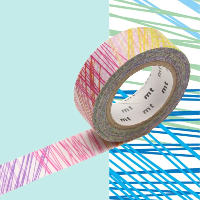 Oferta czasowa Taśma dekoracyjna washi MT Masking Tape Scribble Bonami