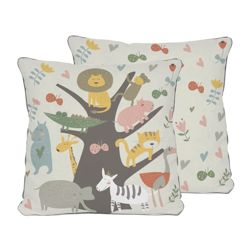 Poduszka dwustronna Little Nice Things Animal Tree, 45x45 cm Bonami Ekspresowa dostawa